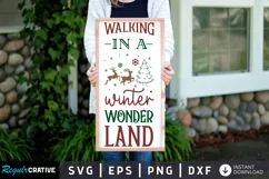 Walking in a winter wonderland SVG, Christmas SVG Design Product Image 1