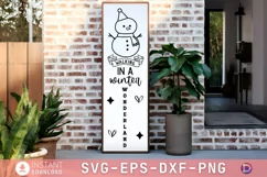 Walking in a winter wonderland Porch Sign SVG Product Image 1