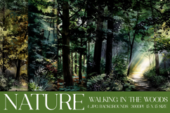 Nature Background, Forest Background, Woods, Hiking, s2 Product Image 1
