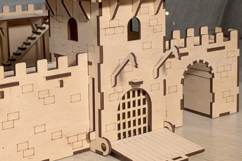 Wall Arc of the Castle - laser cut file, Glowforge pattern Product Image 3
