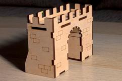 Wall Arc of the Castle - laser cut file, Glowforge pattern Product Image 7