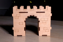 Wall Arc of the Castle - laser cut file, Glowforge pattern Product Image 2