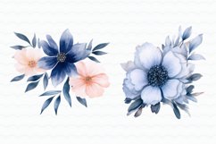 Butterflies Flowers Watercolor Clipart Product Image 2