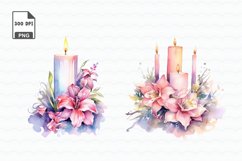 Fairy Candle Flower Watercolor Sublimation Product Image 2