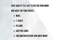 White flowers clipart, Watercolor floral art and Butterfly Product Image 7