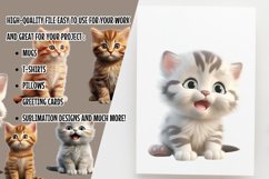 Cute Kitten Clipart Sublimation PNG Product Image 2