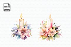 Fairy Candle Flower Watercolor Sublimation Product Image 4