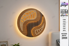 Wall Art Night Light Laser Cut | Modern LED Lamp | Wall lamp Product Image 1