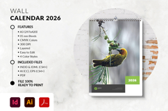 Aesthetic 2026 calendar poster for home decor