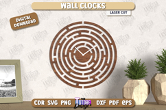 Wall Clock Laser Cut | Decorative Clock | Modern Interior Product Image 1