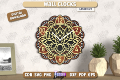 Wall Clock Laser Cut | Decorative Clock | Modern Interior Product Image 1