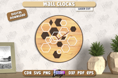 Wall Clock Laser Cut | Decorative Clock | Modern Interior Product Image 1