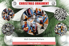 Christmas Ornaments Concrete Wall Pattern Product Image 1
