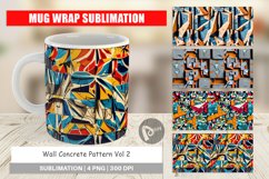 Mug Wrap Design Concrete Wall Pattern Product Image 1