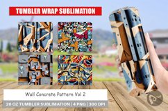 Tumbler Wrap Concrete Wall Pattern Product Image 1