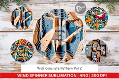 Wind Spinner Concrete Wall Pattern Product Image 1