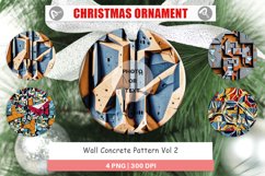 Christmas Ornaments Concrete Wall Pattern Product Image 1