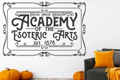 Academy of the Esoteric Arts | Vintage Halloween Sign Product Image 4