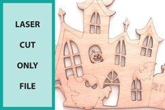 Laser cut bundle Halloween wall art glowforge scoring spider Product Image 9
