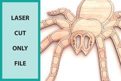 Laser cut bundle Halloween wall art glowforge scoring spider Product Image 7