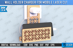 Wall Mobile Charger Holder Laser Cut|Wall Mount Phone Holder Product Image 1