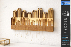 Wall Jewelry Organizer Laser Cut | Wall Decor | Wall Display Product Image 1