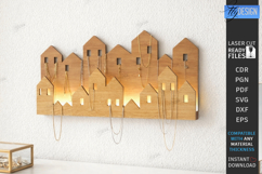 Wall Jewelry Organizer Laser Cut | Wall Decor | Wall Display Product Image 1