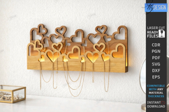 Wall Jewelry Organizer Laser Cut | Wall Decor | Wall Display Product Image 1