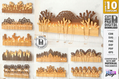 Wall Jewelry Organizer Laser Cut Bundle | Boho Wall Decor Product Image 1