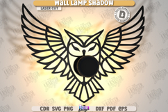 Wall Lamp Shadow Laser Cut Bundle|Night Light|Home Décor SVG Product Image 5