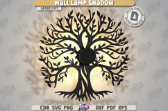 Wall Lamp Shadow Laser Cut Bundle|Night Light|Home Décor SVG Product Image 6