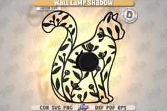 Wall Lamp Shadow Laser Cut Bundle|Night Light|Home Décor SVG Product Image 8