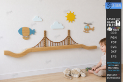 Kids Wall Marble Track Laser Cut Bundle | Wooden Marble Run Product Image 8