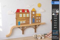 Kids Wall Marble Track Laser Cut Bundle | Wooden Marble Run Product Image 11