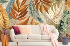 Boho Foliage Seamless Patterns Product Image 5