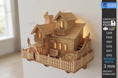 Fairy House Wall Nightlight Laser Cut Bundle | Shadow Boxes Product Image 2
