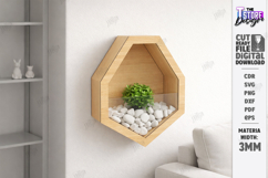 Modern Wall Planter Laser Cut | Geometric Vase | Home Decor Product Image 1