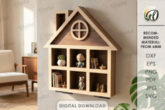 3D Wall Shelves Bundle Laser Cut. Display Shelf SVG Product Image 4
