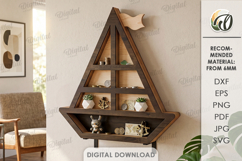3D Wall Shelves Bundle Laser Cut. Display Shelf SVG Product Image 7