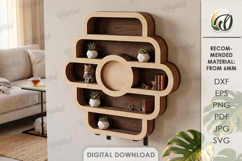 3D Wall Shelves Bundle Laser Cut. Display Shelf SVG Product Image 9