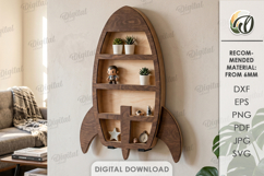 3D Wall Shelves Bundle Laser Cut. Display Shelf SVG Product Image 11