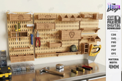 Wall Tool Organizers Laser Cut Bundle | Modular Tool Holders Product Image 5