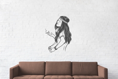 Sexy Hippie Girl Portrait Product Image 5