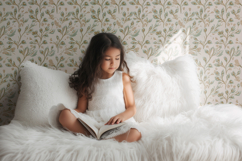 Girl&#039;s Room Wallpaper Model Mockup, Seamless Pattern Preview Product Image 6