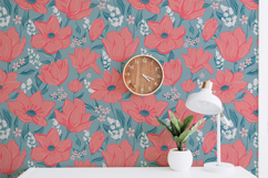 Seamless Flower Pattern for Fabric and Digital Paper Product Image 2