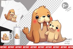 Walrus Mother&#039;s Day Clipart Product Image 1