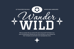 Wander Wild Urban Typography T-shirt Design Product Image 1