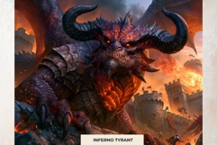 War of the Dragons Epic Dark Fantasy Medieval Digital Paper Product Image 4