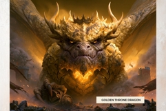 War of the Dragons Epic Dark Fantasy Medieval Digital Paper Product Image 6