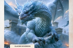 War of the Dragons Epic Dark Fantasy Medieval Digital Paper Product Image 8